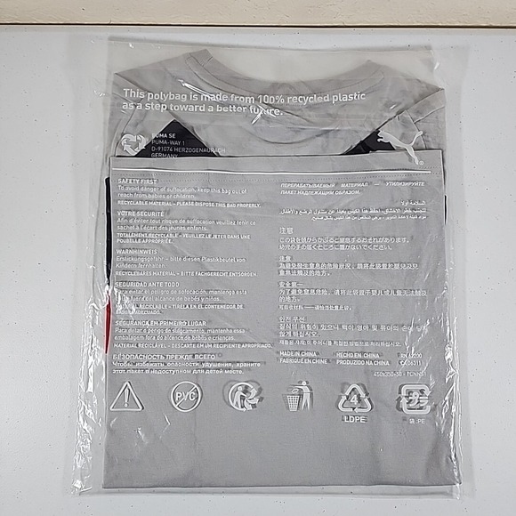 Red Bull Puma Mens Crew Neck T-Shirt Racing Team Logo Size Small Red Gray Blue - Picture 11 of 11